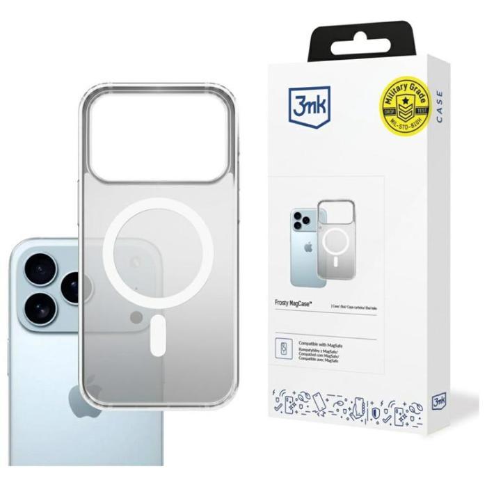 3MK - 3MK iPhone 17 Pro Max Mobilskal MagSafe Frosty - Vit