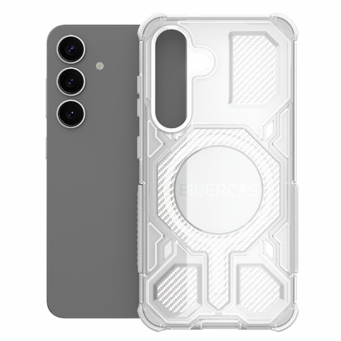 A-One Brand - BIBERCAS Galaxy S25 Plus Mobilskal MagSafe J-16 Transparent