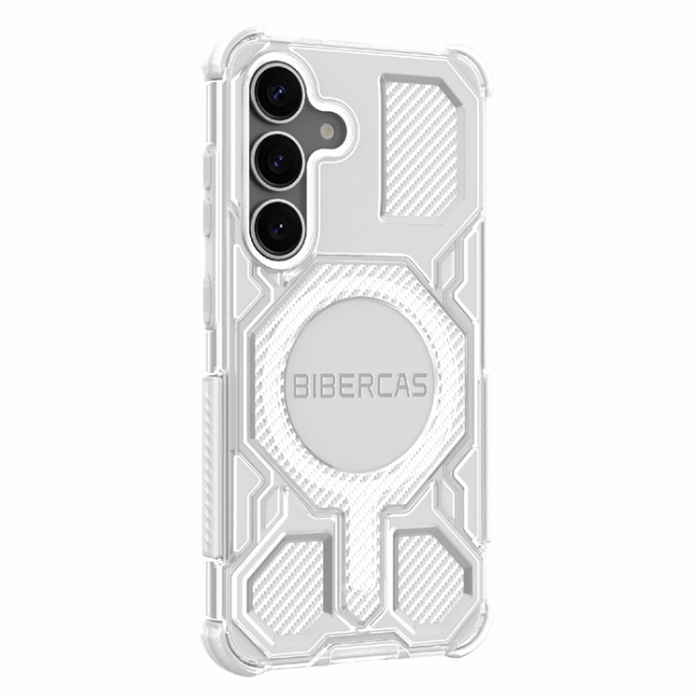 A-One Brand - BIBERCAS Galaxy S25 Plus Mobilskal MagSafe J-16 Transparent