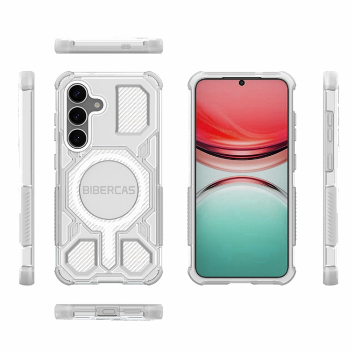 A-One Brand - BIBERCAS Galaxy S25 Plus Mobilskal MagSafe J-16 Transparent