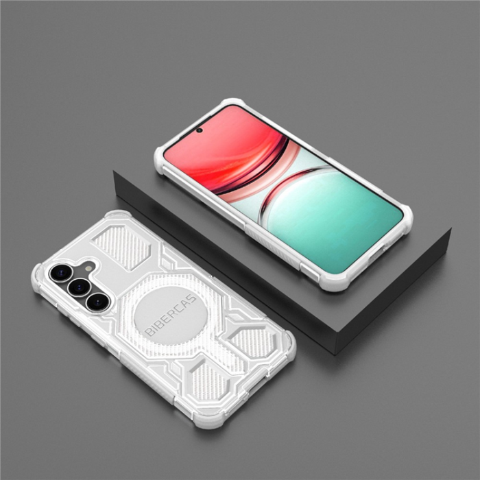 A-One Brand - BIBERCAS Galaxy S25 Plus Mobilskal MagSafe J-16 Transparent