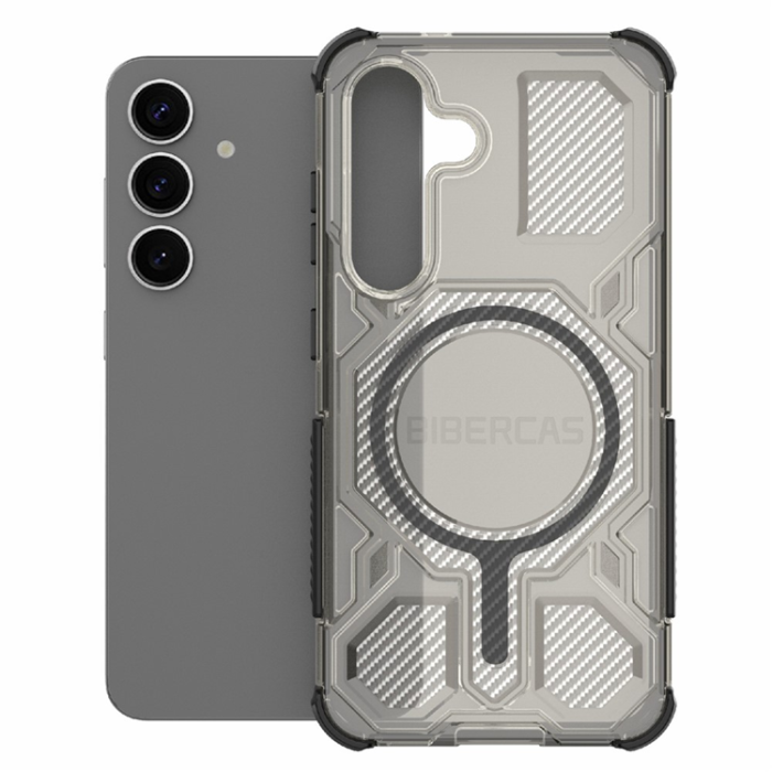 A-One Brand - BIBERCAS Galaxy S25 Plus Mobilskal MagSafe J-16 Transparent