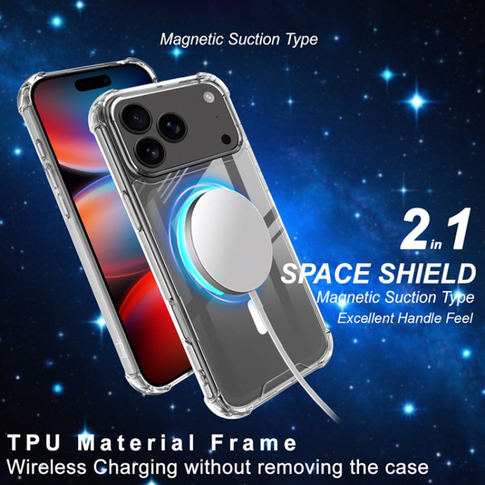 Imak - IMAK iPhone 17 Pro Mobilskal MagSafe Shockproof - Clear