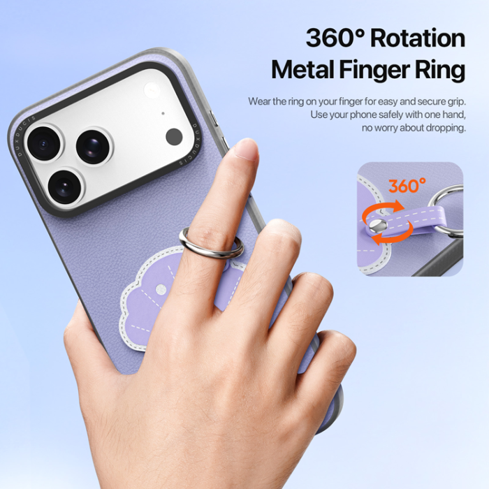 Dux Ducis - DUX DUCIS iPhone 17 Pro Mobilskal med Fingerring/Rem Luvy Series