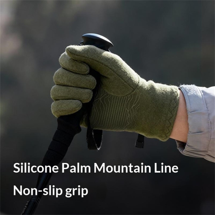 A-One Brand - Touchvantar Handskar Cykel Termofleece Anti Slip DB80 - Rosa