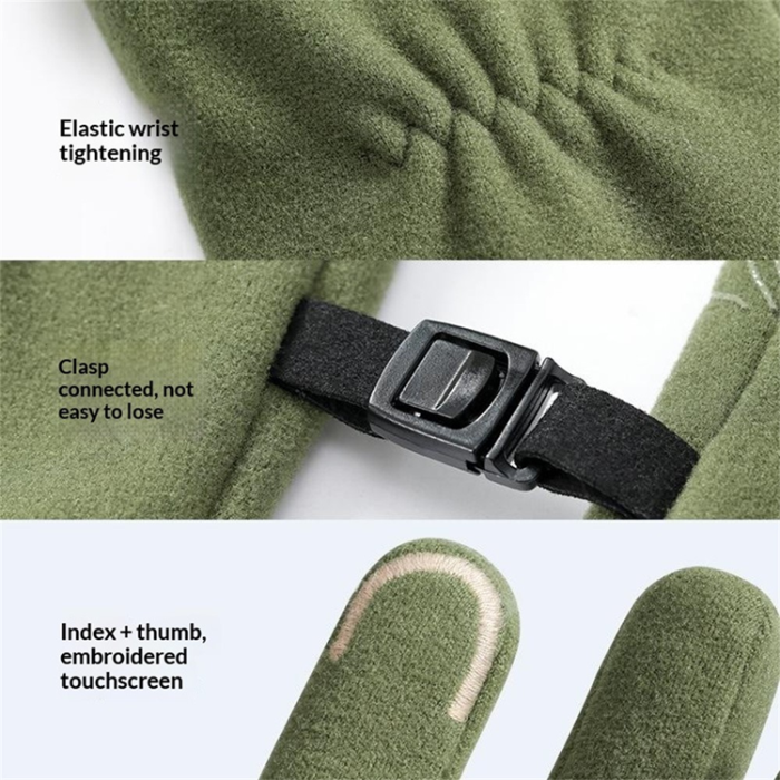 A-One Brand - Touchvantar Handskar Cykel Termofleece Anti Slip DB80 - Rosa