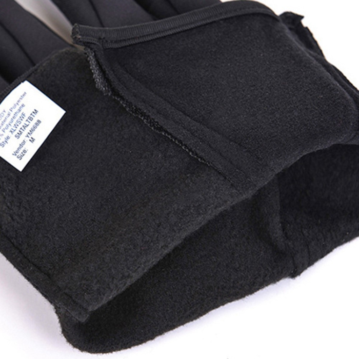 A-One Brand - Touchvantar Handskar med Halkfritt Grepp Vindtäta - Svart / XL