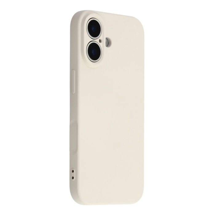 Amorus - AMORUS iPhone 17 Mobilskal Precise Cutouts TPU Fiber - Vit