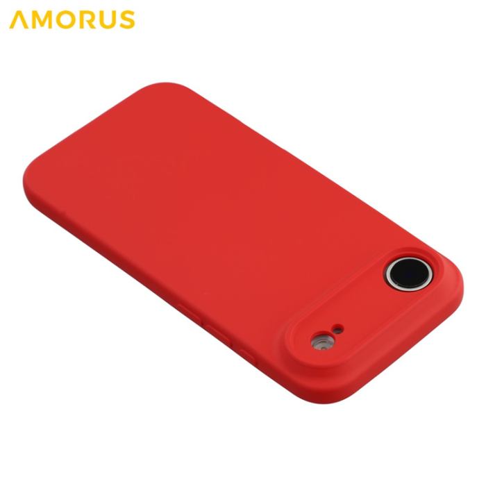 Amorus - AMORUS iPhone Air Mobilskal Precise Cutouts TPU Fiber - Röd