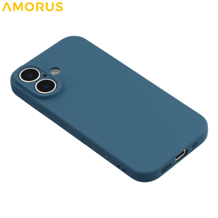 Amorus - AMORUS iPhone 17 Mobilskal Precise Cutouts TPU Fiber - Sapphire