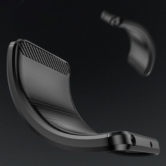 A-One Brand - Xiaomi Poco C71 Mobilskal Carbon Silikon - Svart
