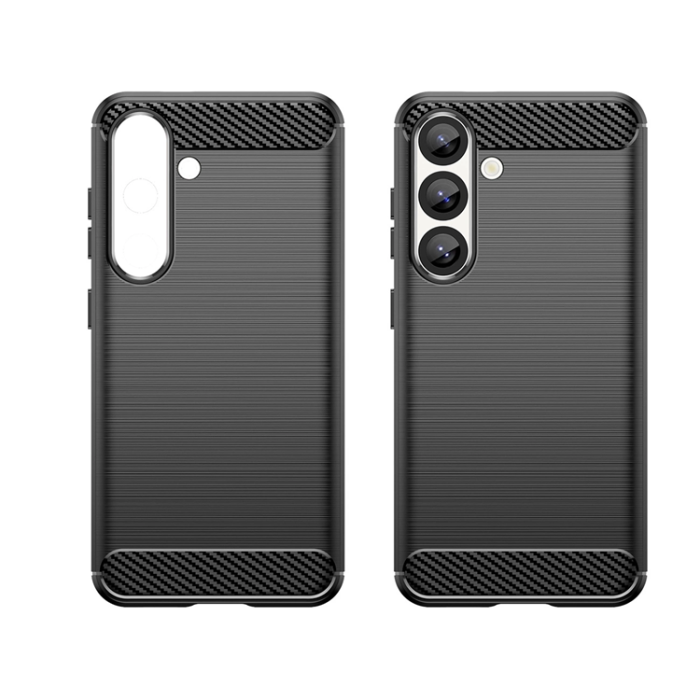A-One Brand - Xiaomi Poco C71 Mobilskal Carbon Silikon - Svart