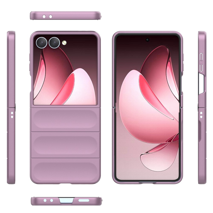 A-One Brand - Galaxy Z Flip 7 Mobilskal Anti-Drop TPU Rugged - Ljuslila
