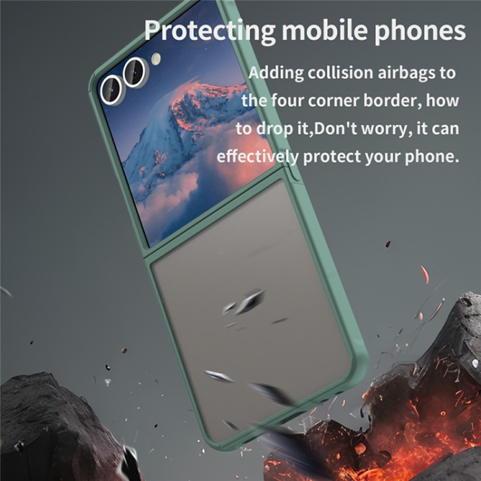 A-One Brand - Galaxy Z Flip 7 Mobilskal Drop Proof Frosted Translucent