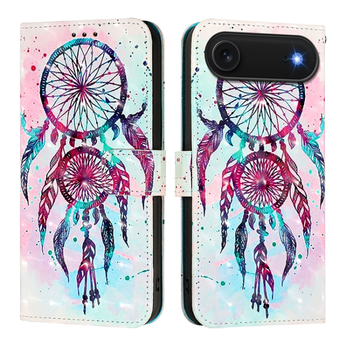 A-One Brand - iPhone 17 Air Plånboksfodral Printing Pattern Med Strap