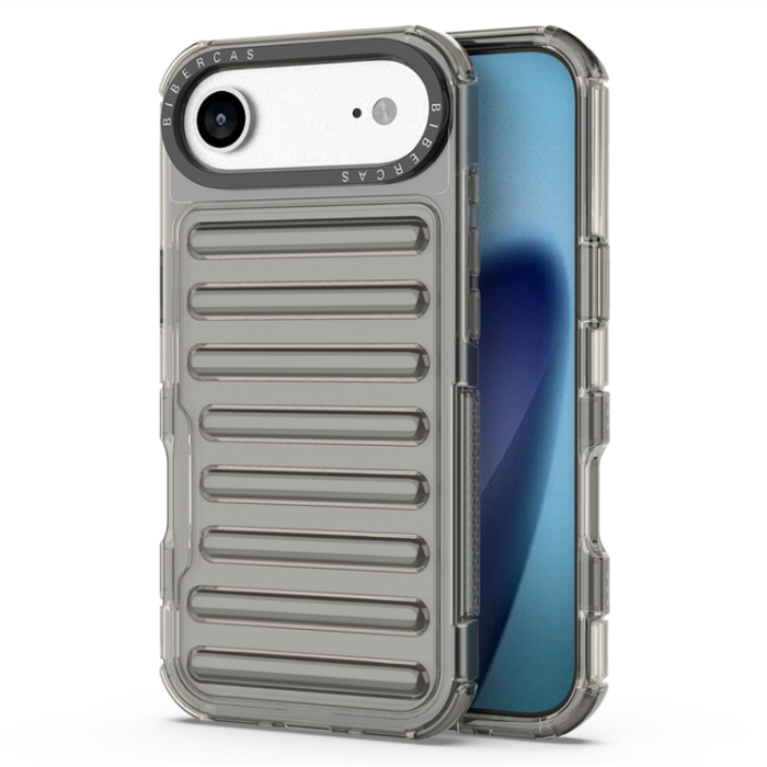 A-One Brand - iPhone 17 Air Mobilskal Stripe Design Detachable - Grå