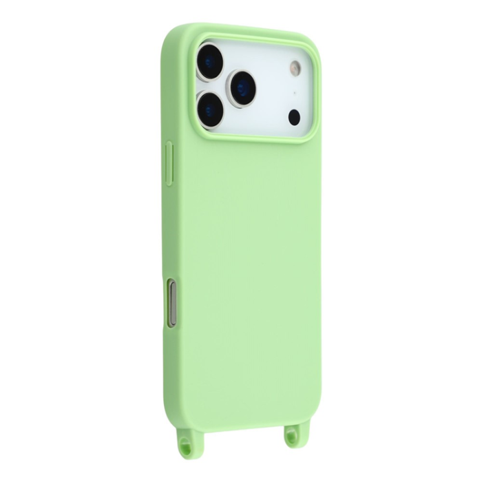 A-One Brand - iPhone 17 Pro Max Mobilskal TPU Shockproof med Lanyard - Grön