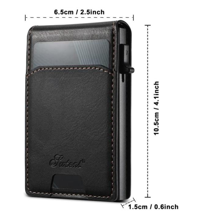 SUTENI - SUTENI Mobilskal för Galaxy S24 Plus MagSafe Korthållare H19 - Svart