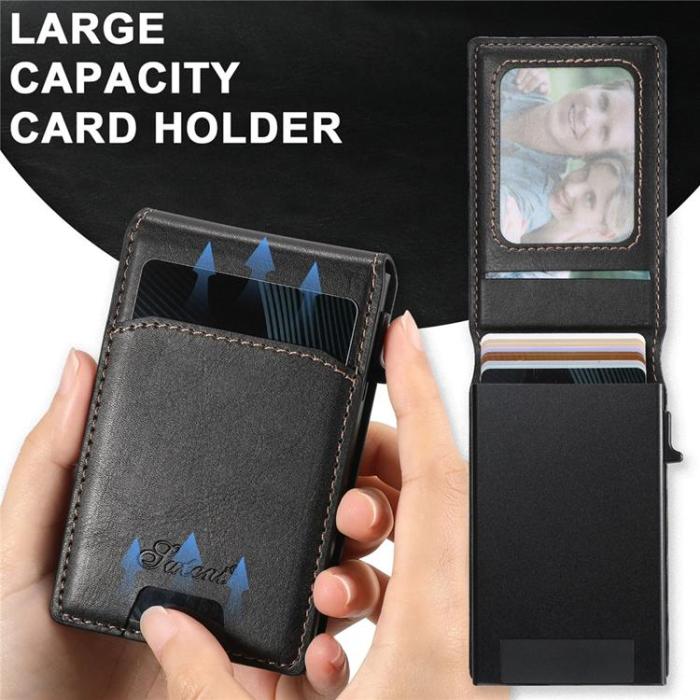 SUTENI - SUTENI Mobilskal för Galaxy S25 Plus MagSafe Korthållare H19 - Svart