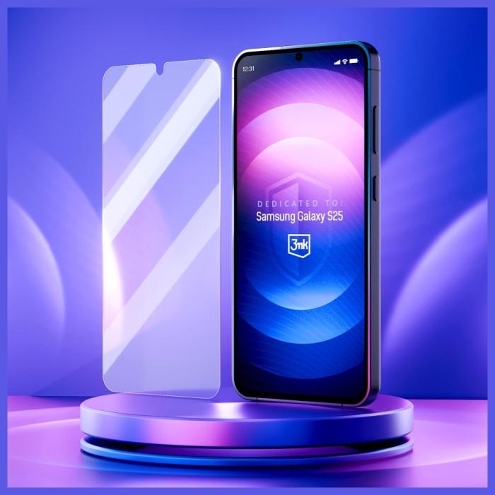 3MK - 3MK Galaxy S25 Hybridglas Skärmskydd FlexibleGlass - Transparent