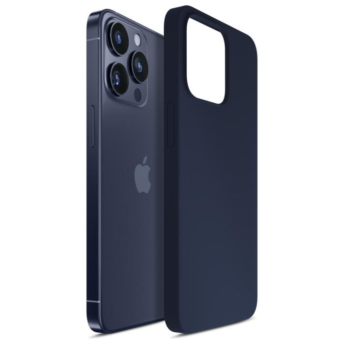 3MK - 3MK iPhone 16 Pro 6.3 Mobilskal MagSafe Silikon - Marinblå