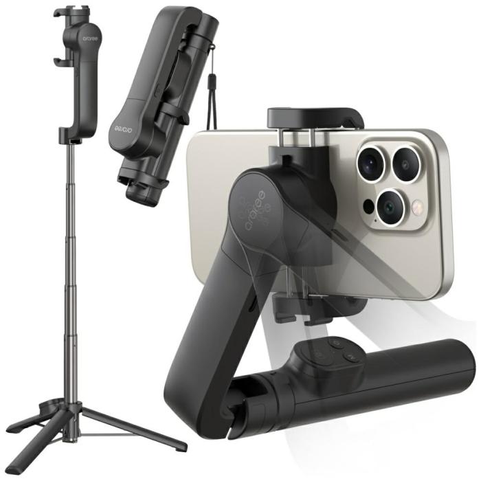 Araree - Araree Pod Gimbal 1X Selfiepinne med stativ – Svart