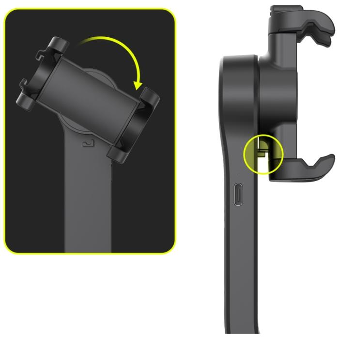 Araree - Araree Pod Gimbal 1X Selfiepinne med stativ – Svart