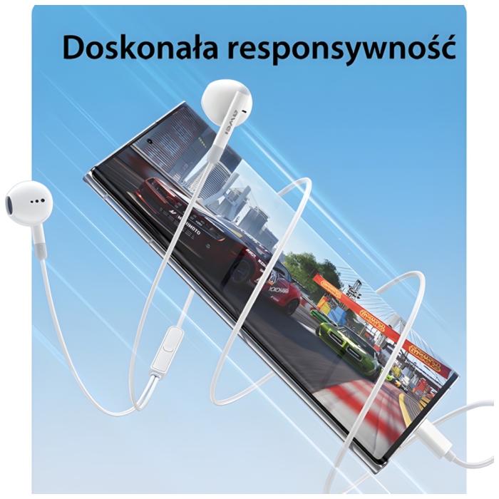 Awei - AWEI PC-6T Hörlurar stereo USB-C - Svart