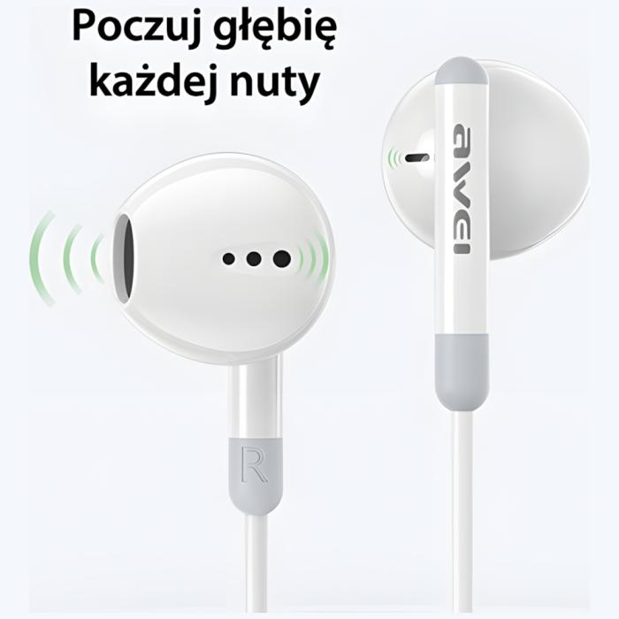 Awei - AWEI PC-6T Hörlurar stereo USB-C - Svart