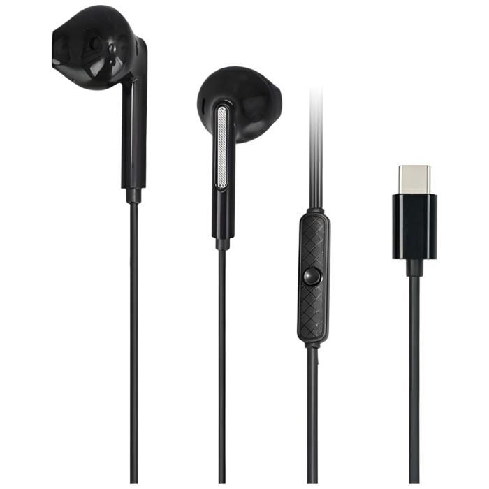 Awei - AWEI PC-7T Hörlurar stereo USB-C 1,2 m - Svart