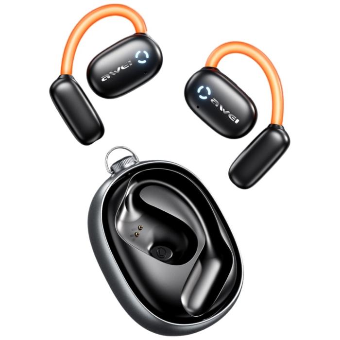 Awei - AWEI TZ13 Bluetooth Hörlurar 5.4 ANC+ docka - Svart