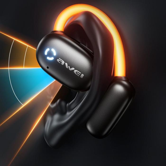 Awei - AWEI TZ13 Bluetooth Hörlurar 5.4 ANC+ docka - Svart
