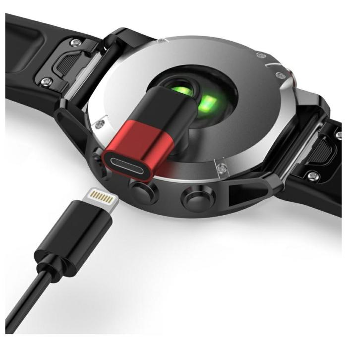 Beline - Beline Lightning Adapter till Garmin Watches - Röd