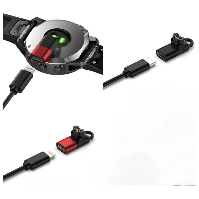 Beline - Beline Lightning Adapter till Garmin Watches - Röd