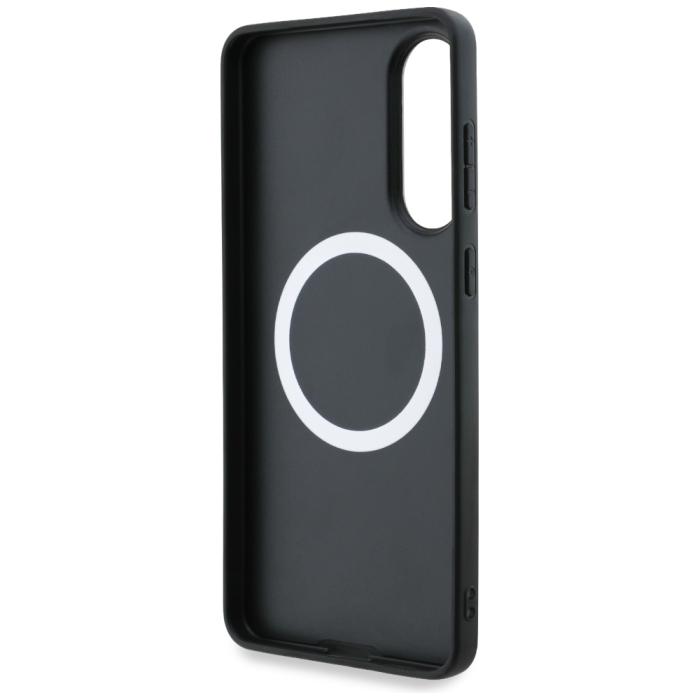 BMW - BMW Galaxy S25 Edge Mobilskal MagSafe Läder Oversized Stripes