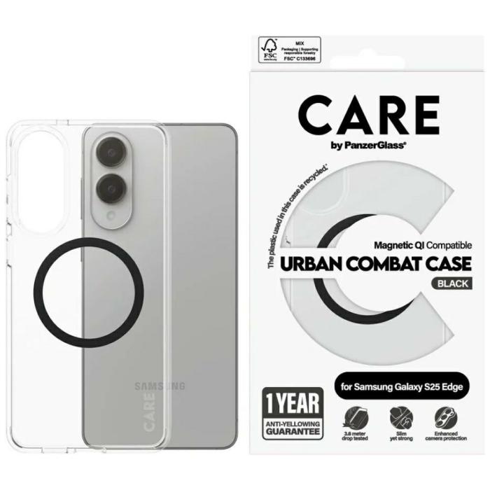 PanzerGlass - CARE PanzerGlass Galaxy S25 Edge Mobilskal Urban Combat QI
