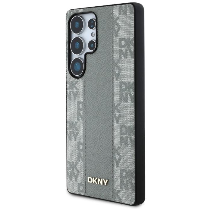 DKNY - DKNY Galaxy S25 Ultra Mobilskal MagSafe Läder Checkered Pattern