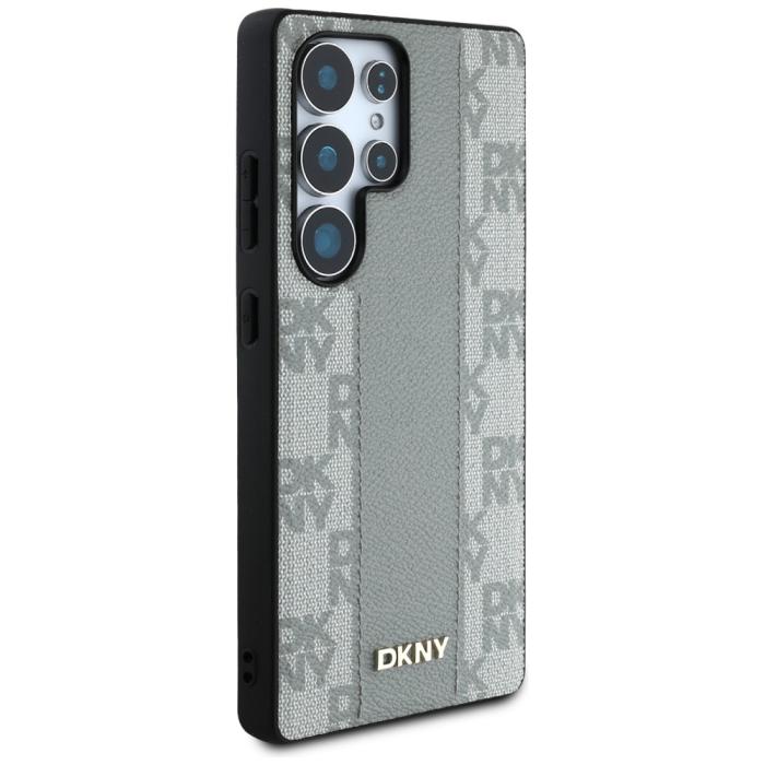 DKNY - DKNY Galaxy S25 Ultra Mobilskal MagSafe Läder Checkered Pattern