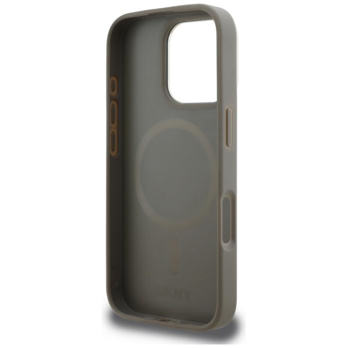DKNY - DKNY iPhone 16 Pro Max Mobilskal MagSafe Checkered Pattern - Beige