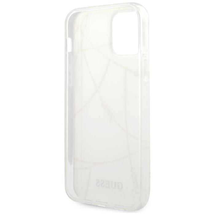 Guess - Guess iPhone 12 Pro Mobilskal MagSafe Gold Chain Collection - Vit