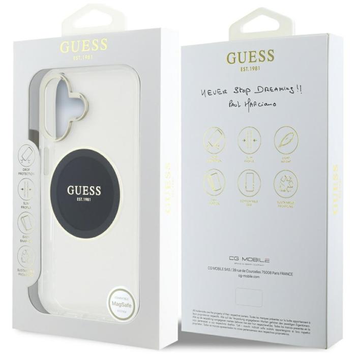 Guess - Guess iPhone 16 Mobilskal MagSafe IML Colored Circle
