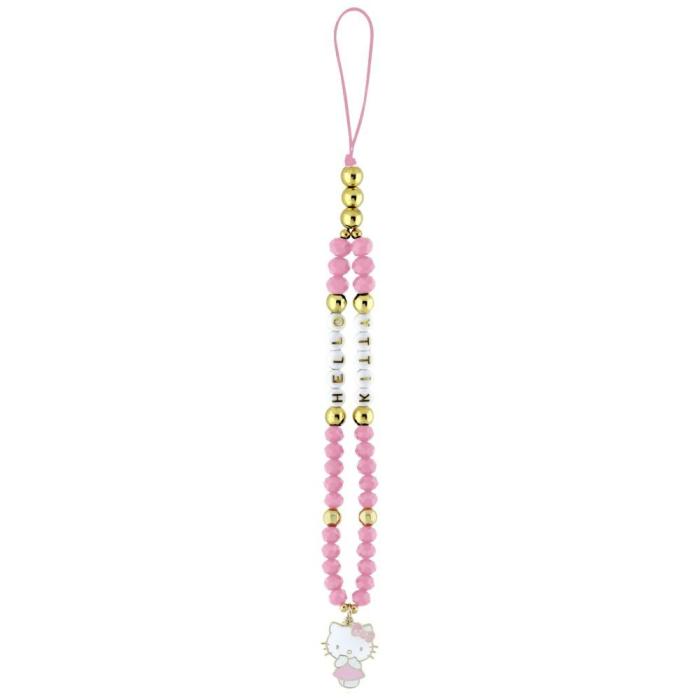 Hello Kitty - Hello Kitty Mobilrem Pearls & Beads Kitty Charm – Rosa