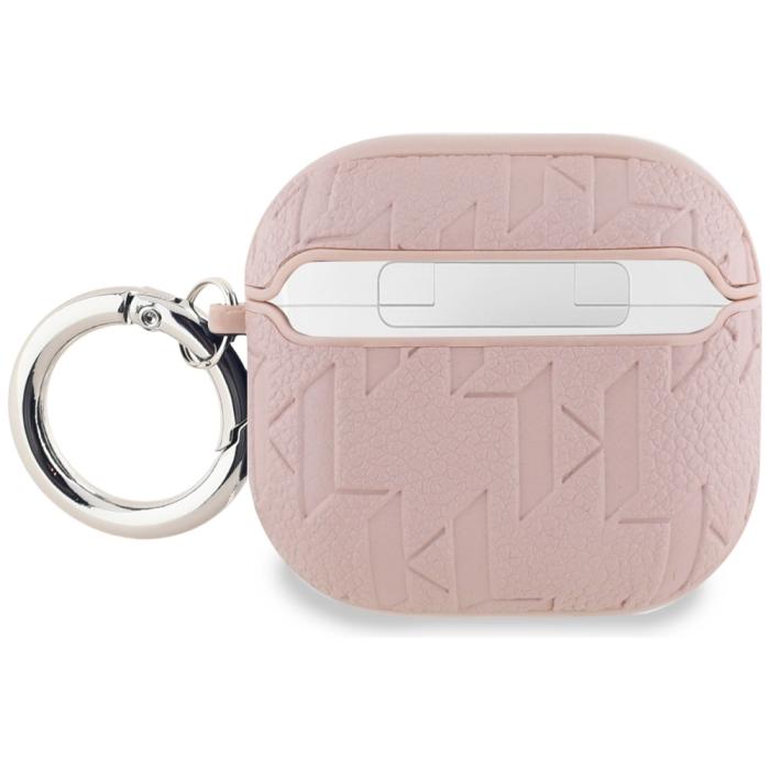 KARL LAGERFELD - Karl Lagerfeld AirPods 4 Skal Monogram Choupette Head - Rosa