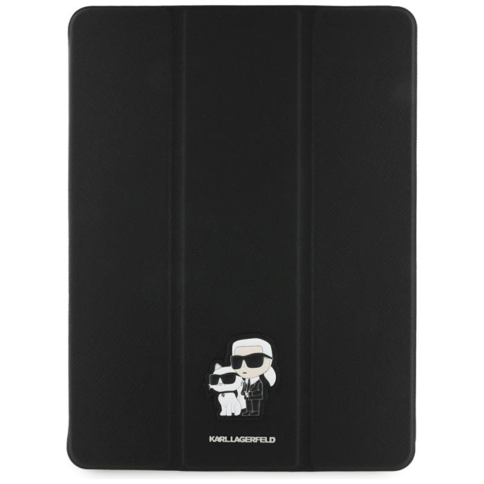 KARL LAGERFELD - Karl Lagerfeld iPad Air 13 (2024) Fodral Saffiano Magnetic - Svart