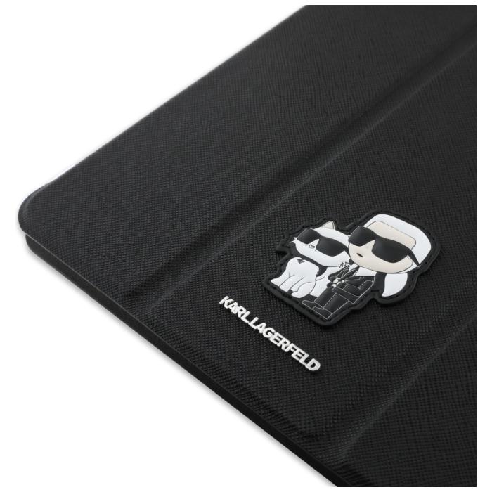 KARL LAGERFELD - Karl Lagerfeld iPad Air 13 (2024) Fodral Saffiano Magnetic - Svart