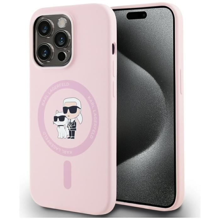 KARL LAGERFELD - Karl Lagerfeld iPhone 14 Pro Max Mobilskal MagSafe Karl&Choupette
