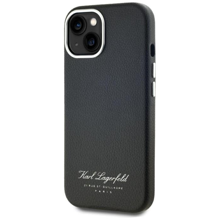 KARL LAGERFELD - Karl Lagerfeld iPhone 15 Mobilskal MagSafe Hotel RSG - Svart