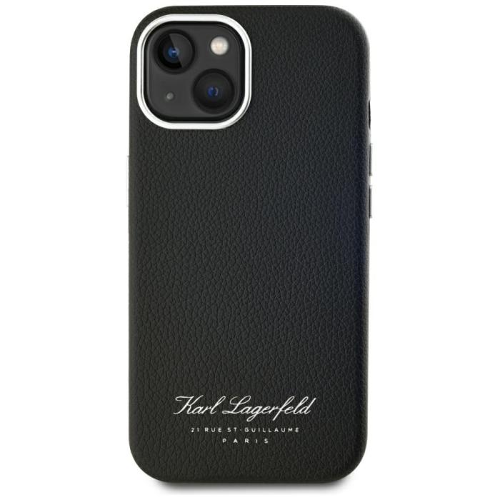 KARL LAGERFELD - Karl Lagerfeld iPhone 15 Mobilskal MagSafe Hotel RSG - Svart