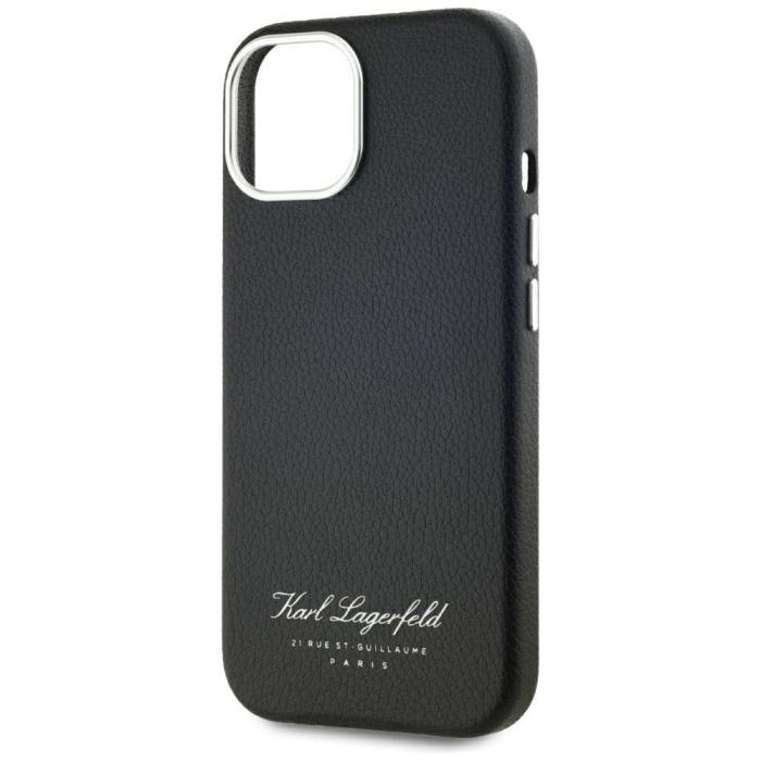 KARL LAGERFELD - Karl Lagerfeld iPhone 15 Mobilskal MagSafe Hotel RSG - Svart