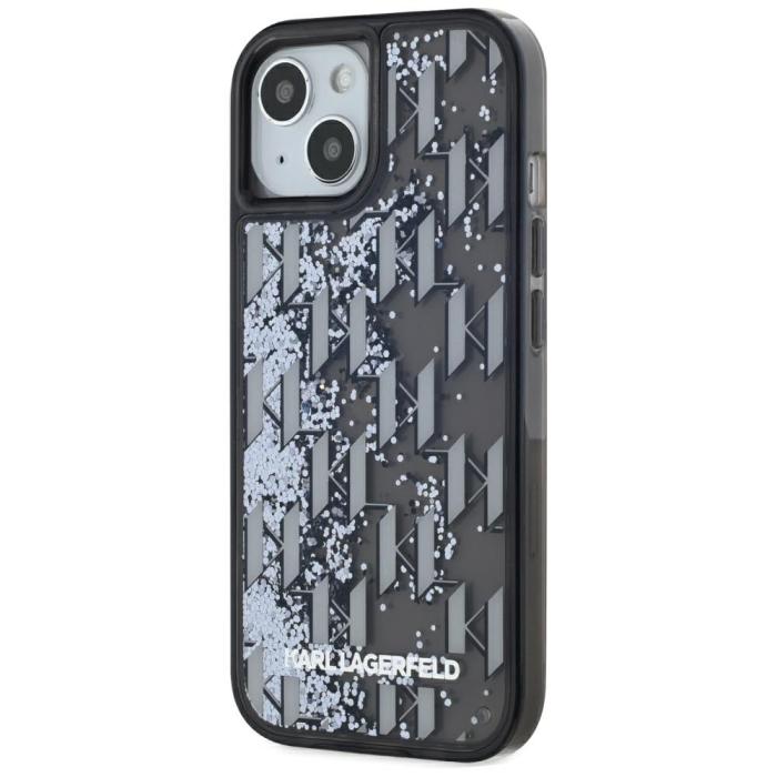 KARL LAGERFELD - Karl Lagerfeld iPhone 15 Skal MagSafe Glitter Monogram Gradient
